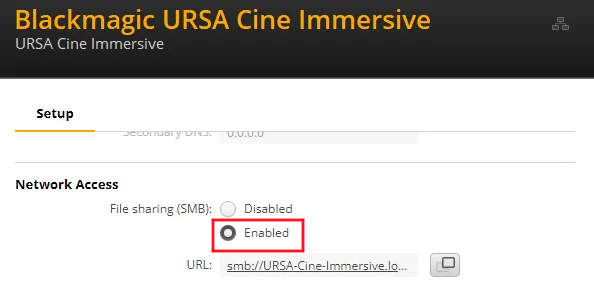 Blackmagic setup